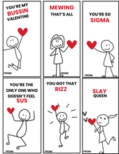 Load image into Gallery viewer, GenAlpha Valentine's Day Cards - DIGITAL DOWNLOAD