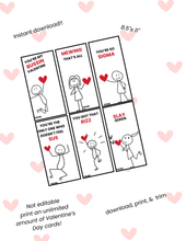 Load image into Gallery viewer, GenAlpha Valentine's Day Cards - DIGITAL DOWNLOAD