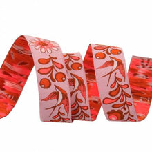 Load image into Gallery viewer, Tula Pink Birds & Bees Ribbon 7/8in - Cosmic