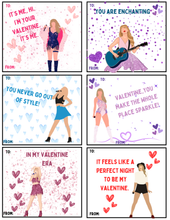 Load image into Gallery viewer, Era&#39;s Inspired Valentine&#39;s Day Cards - DIGITAL DOWNLOAD
