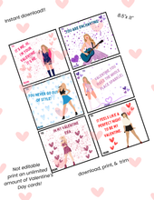 Load image into Gallery viewer, Era&#39;s Inspired Valentine&#39;s Day Cards - DIGITAL DOWNLOAD
