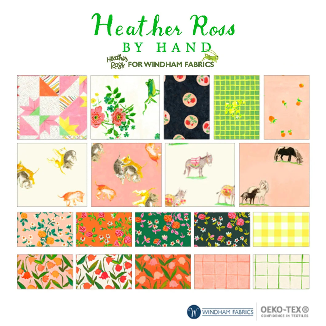 PRE ORDER - Fat Quarter Bundle - By Hand - Heather Ross - November 2024