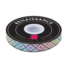 Load image into Gallery viewer, Renaissance Ribbon - STARGAZER IN STORM - Metallic - 7/8&quot;  Width  - TULA PINK ROAR!
