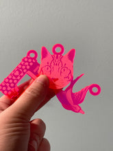 Load image into Gallery viewer, Cat Keychain by Tula Pink
