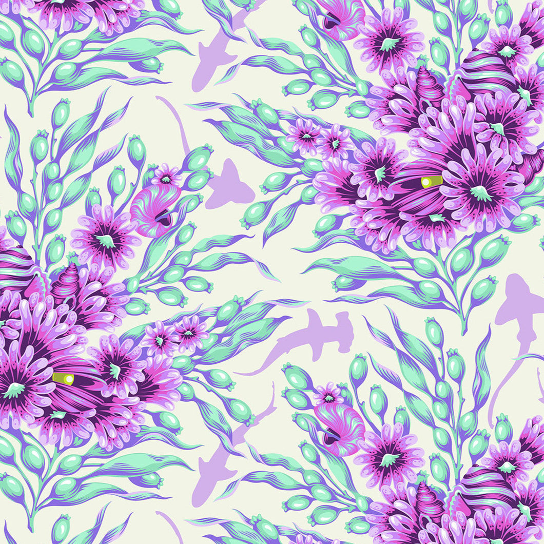 PREORDER - Tula Pink - School Crossing - Shadow Sharks - Ultraviolet  || Floral Reef - April 2026