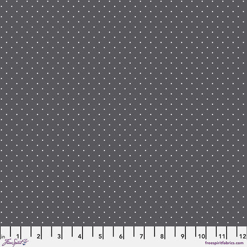 PREORDER - Tula Pink - Graywork True Colors - Tiny Dots Carbon - OCTOBER 2025