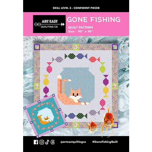 Gone Fishing Quilt Pattern - Art East Quilting Co.