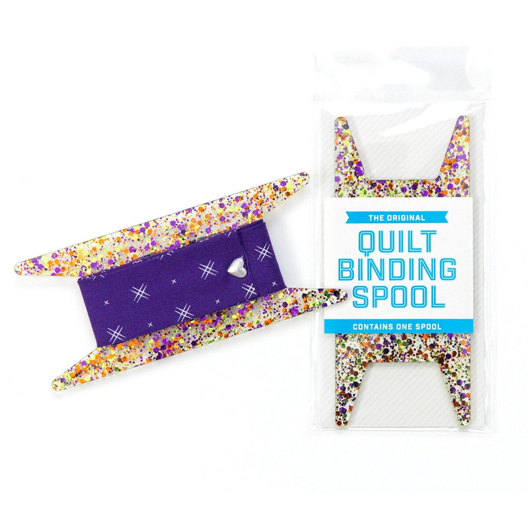 Binding Spool - Purple & Orange Glitter