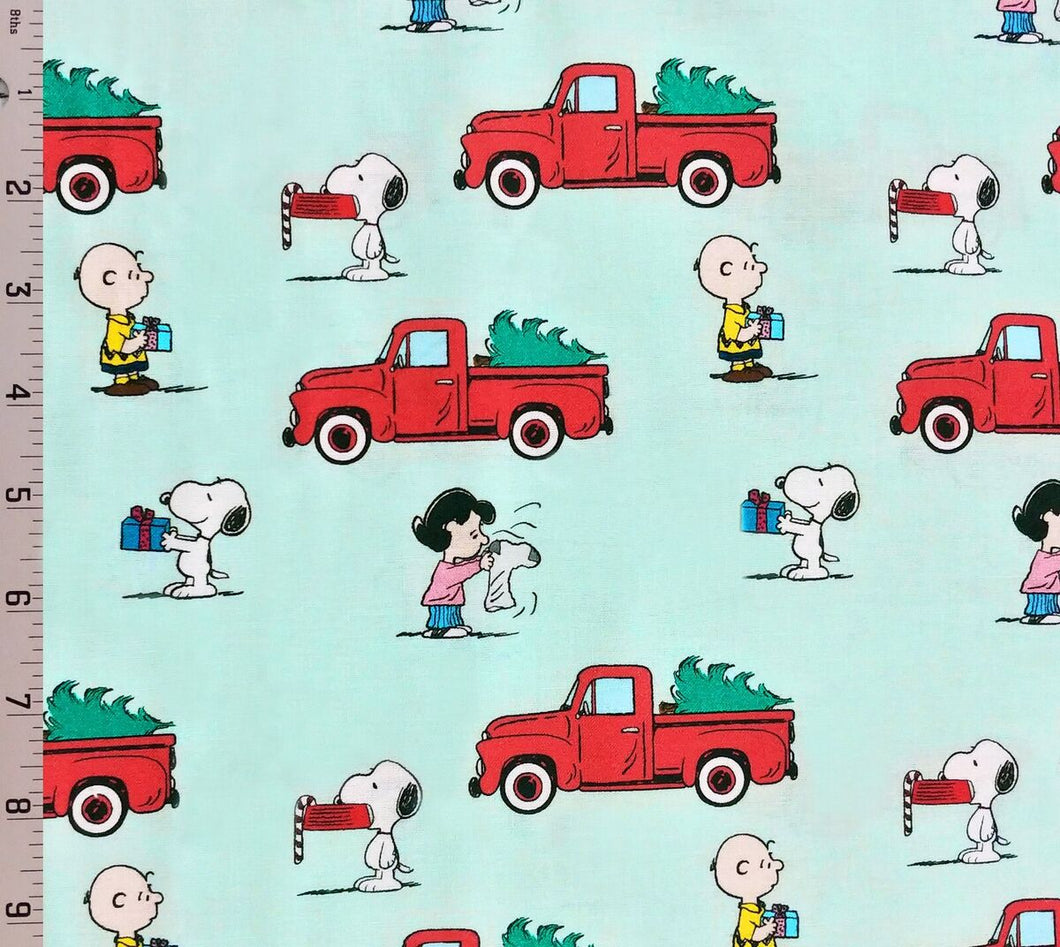 Peanuts Christmas Red Truck - Springs Creative