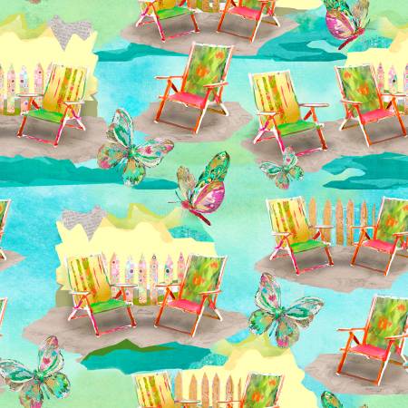 My Happy Place Turquoise Chairs - 3 Wishes