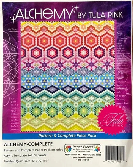 Alchemy Pattern and Complete Paper Piece Pack by Tula Pink