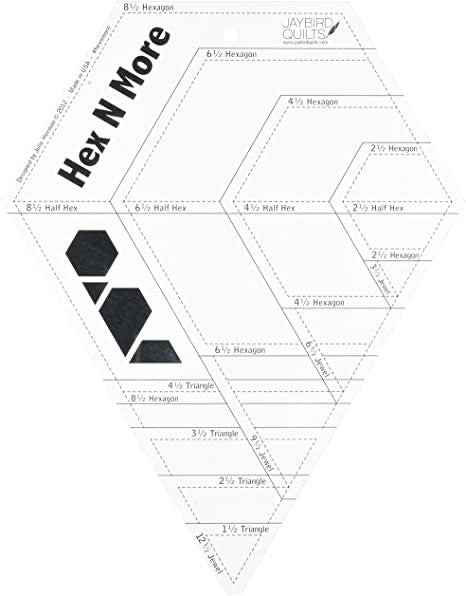 Hex N More Ruler - Jaybird Quilts