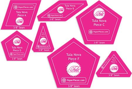 Paper Pieces - Tula Pink - Tula Nova Acrylic Template Set