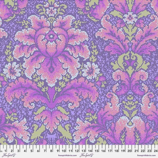 Parisville Damask Dot - Violet | DeJa Vu by Tula Pink Tula Pink